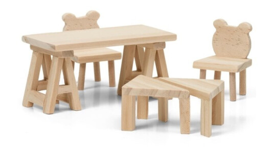 Lundby Diy Bord+Stoler