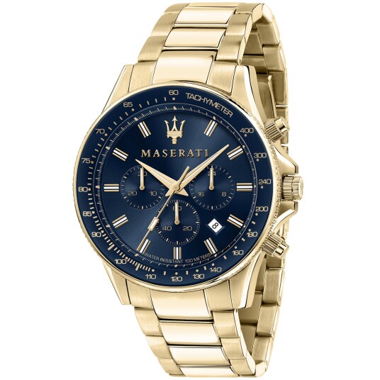 Maserati Sfida R8873640008 - Herre - 45 mm - Analog - Kvarts urverk - Mineralglas Maserati Sfida R8873640008 - Herre - 45 mm - Analog - Kvarts urverk - Mineralglas