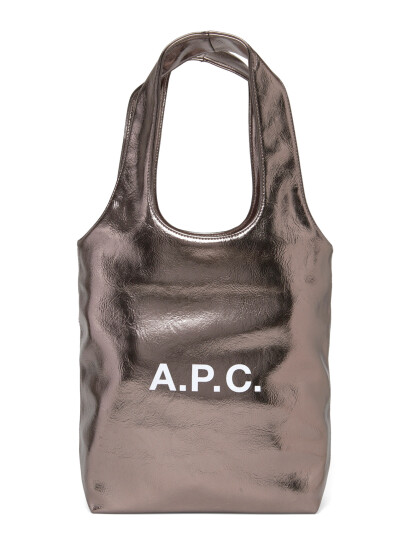 A.P.C. Tote Ninon Small Silver ONE SIZE A.P.C. Tote Ninon Small Silver ONE SIZE