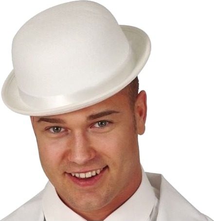 Fiesta Hvid Bowlerhat Fiesta Hvid Bowlerhat