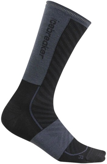 Icebreaker Men's Merino Run+ Ultralight Crew Black/Graphite M, Black/Graphite Icebreaker Men's Merino Run+ Ultralight Crew Black/Graphite M, Black/Graphite