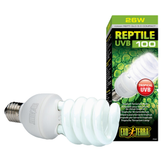 Reptile Uvb100 5.0 Tropisk Terrariumpære Svart 13 W Reptile Uvb100 5.0 Tropisk Terrariumpære Svart 13 W