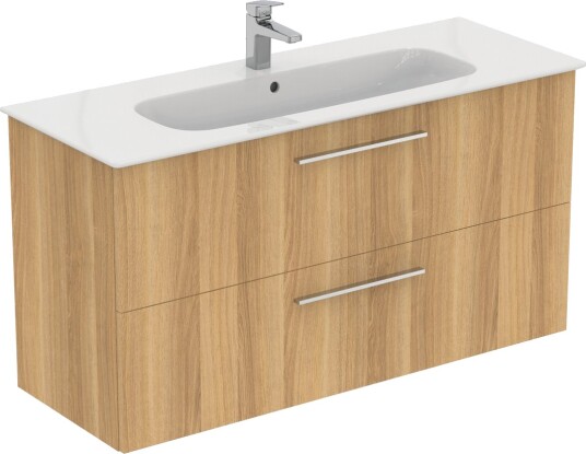 IDEAL STANDARD I.LIFE A BADEROMSMØBEL 1240X460 NATURAL OAK M/KROM HÅNDTAK