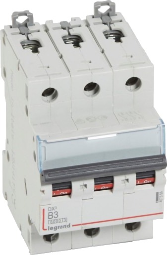 Legrand DX3 MCB automatsikring B3 3P 3M 6/10kA