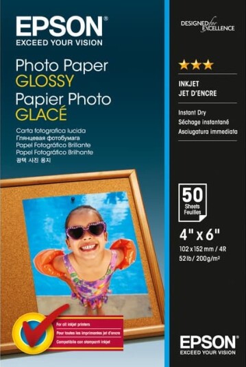 Epson fotopapir C13S042547 10x15 cm (glanset)