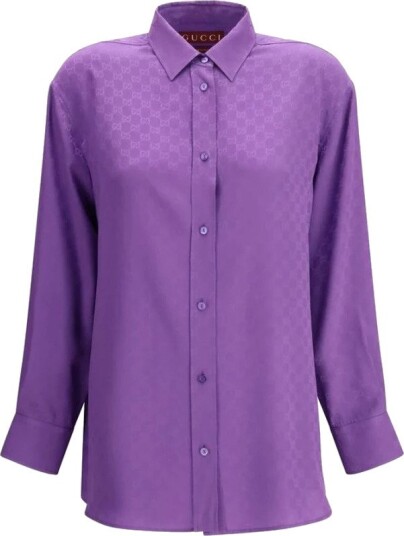 Gucci Dame Bluser & Skjorter Lilla S, Gucci Dame Bluser & Skjorter Lilla S,