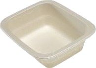Bakke 1 Rum 1/8Gn 500 Ml 160X130x48 Mm Træfibermasse Bionedbrydelig,870 Stk/Krt
