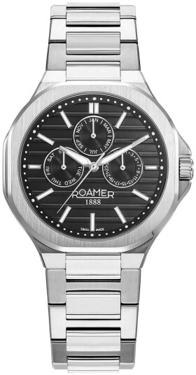 Roamer Monza Herreklokke 995989 48 85 20 Spirit Of Time Sort/Stål