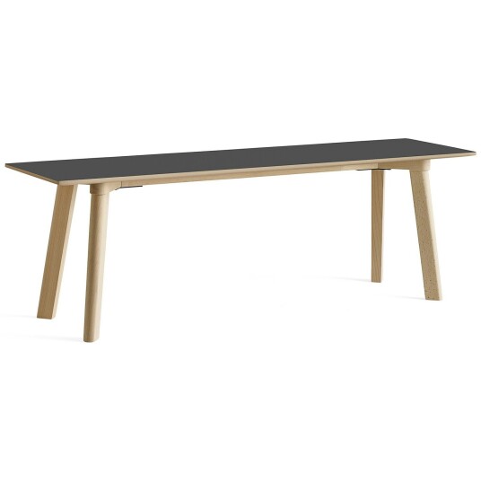 Hay CPH Deux 215 2.0 Benk 140 cm Sort / Ubehandlet Bøk