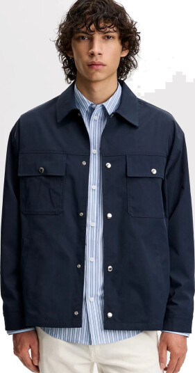 J. Lindeberg Shaley Overshirt   Navy   L