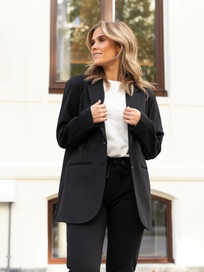 Ichi Kate SUS Oversize Blazer Sort XXL