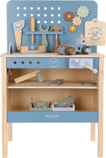 Little Dutch Workbench Blue ONE SIZE Little Dutch Workbench Blue ONE SIZE
