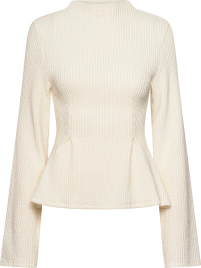 Gina Tricot Peplum Top White XS