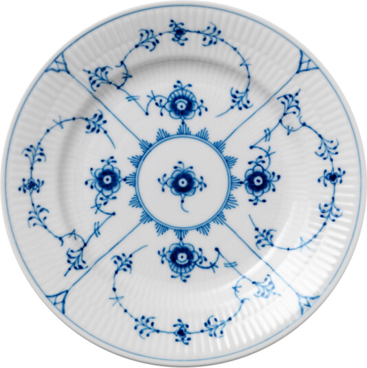 Royal Copenhagen Musselmalt Riflet asjett 17 cm