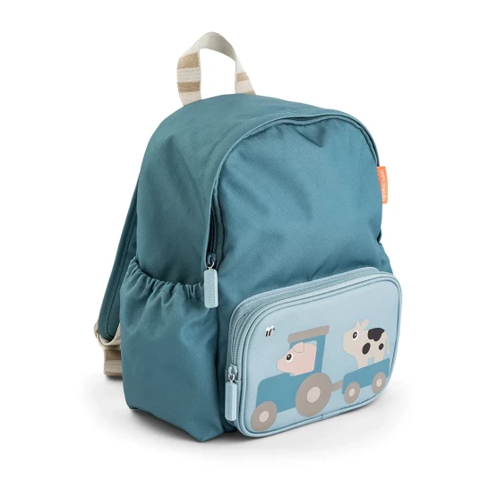 Done by Deer Kids Backpack Tiny Farm Blue 7,5 L Blue 27X 16X H 32CM.7.5L Done by Deer Kids Backpack Tiny Farm Blue 7,5 L Blue 27X 16X H 32CM.7.5L