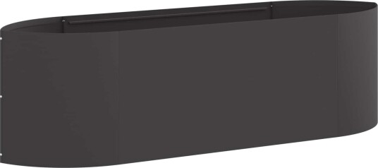 vidaXL Hevet Hagebed Svart 140 x 40 x 40 cm Stål