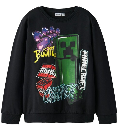 Name It Nkmdai Minecraft Nreg Sweat Bru Noos Bfu Black 122 128 Name It Nkmdai Minecraft Nreg Sweat Bru Noos Bfu Black 122 128