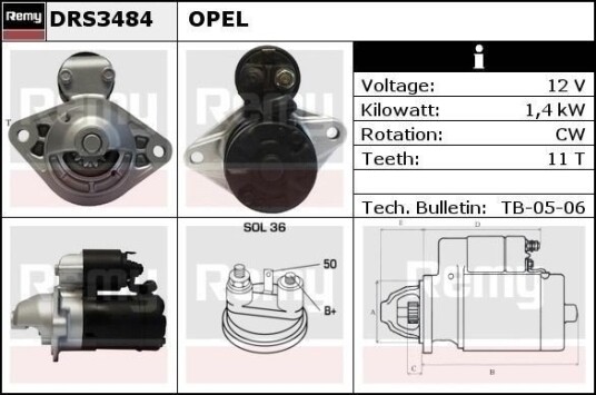 DELCO REMY DRS3484 Starter