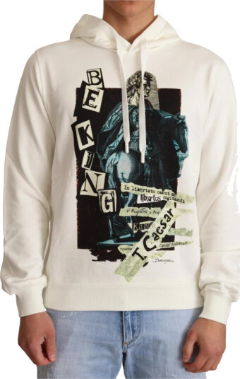 Dolce & Gabbana Herre Gensere & Hettegensere Hvit L,