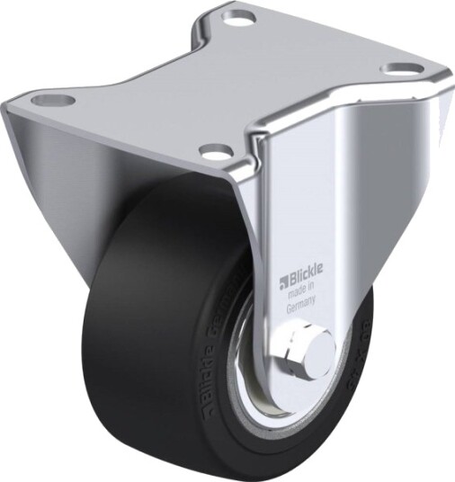 Blickle 754124 Bk-Se 80K Faste Hjul - Hjuldiameter 80 Mm - Bæreevne (Maks.) 200 Kg - 1 Stk