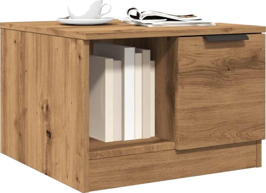 Salongbord artisan eik 50x50x36 cm konstruert tre 8721158441881