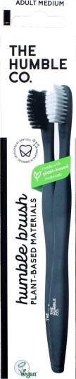 The Humble Co. Plantebaserte tannbørster 2 stk. Medium Bærekraftig tannpleie uten kompromiss