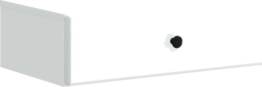 vidaXL Vegghengt Sidebord Hvit 59 x 34,5 x 17 cm Konstruert tre