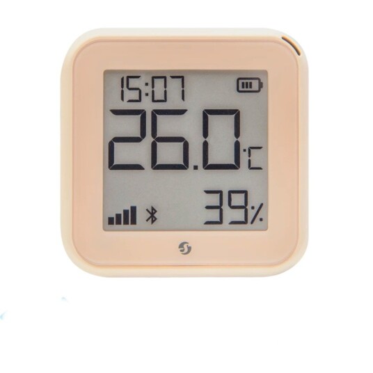 Shelly - Plus HT Gen3 Smart Temperatur- og Fuktighetssensor, Wi-Fi, Mocca Shelly - Plus HT Gen3 Smart Temperatur- og Fuktighetssensor, Wi-Fi, Mocca