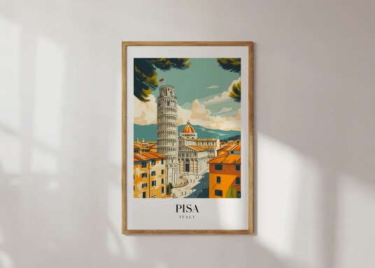 Plakat Pisa Italia