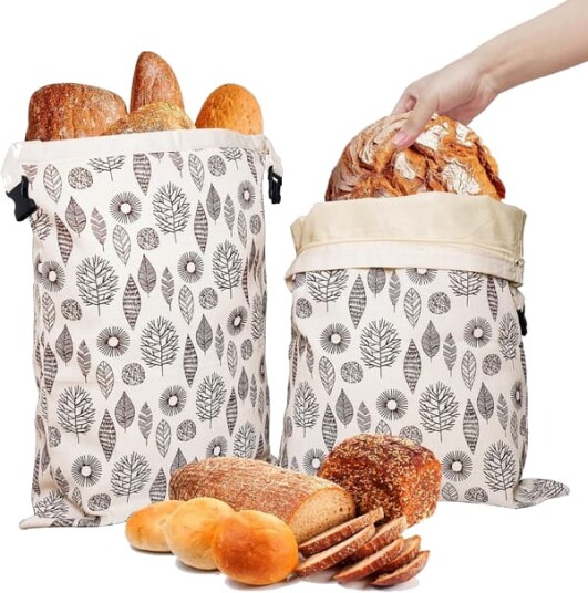 Gjenbrukbare brødposer med bivoks for fryser og kjøleskap 43cm×33cm Naturlige bivoksforede oppbevaringsposer i bomull Lufttett friskhetsbevarer for hjemmelaget
