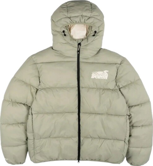 Goodies Sportive Khaki Puffer   GREEN   L