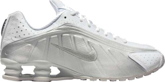 Joggesko Nike Shox R4 White/ Metallic Silver White EUR 44