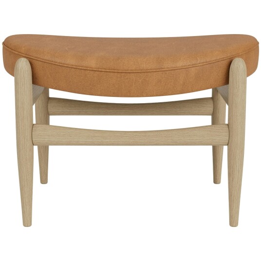 Audo Copenhagen Elizabeth Fotskammel Naturlig Eik / Dunes Cognac Skinn