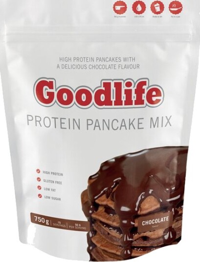 Goodlife Protein Pancakes 750 g Traditional flavour &  Chocolate Chocolate