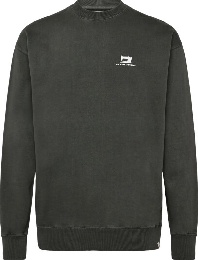 Revolution Printed Crewneck   BLACK   XL