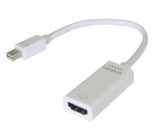 EXC Mini DisplayPort til HDMI 4K Konverter Hvit 0.13m