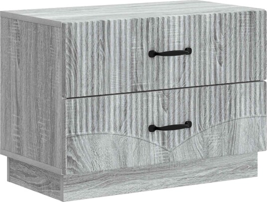  Nattbordskap Grå sonoma 62 x 34,5 x 44,5 cm Konstruert tre
