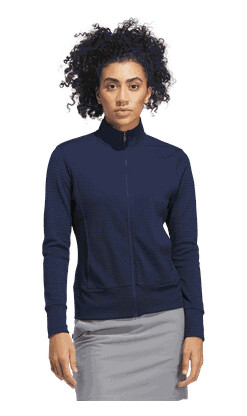 Adidas golf Ultimate365 Textured Jacket golfjakke dame Mørk blå M Adidas golf Ultimate365 Textured Jacket golfjakke dame Mørk blå M