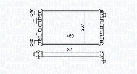 Radiator MAGNETI MARELLI 350213191300