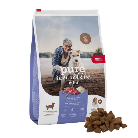 Mera Petfood Sensitive Adult Mini Hundefôr med Lam og Ris 4 kg