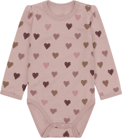 Hust & Claire Baloo Hearts ull/bambus body - adobe rose Hust & Claire Baloo Hearts ull/bambus body - adobe rose