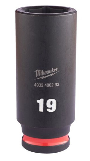 Milwaukee 4932480293 Kraftpipe 3/8", SHOCKWAVE, dybde 19 mm, Håndverktøy