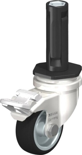 Blickle 853310 Lrxa-Path 50G-Fi-Exr02 Styrehjul Med Brems, Hjuldiameter 50 Mm, Bæreevne (Maks.) 75 Kg, 1 Stk