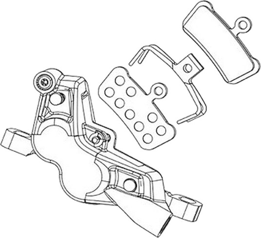 SRAM Force AXS E1 bremsekaliper til flat mount