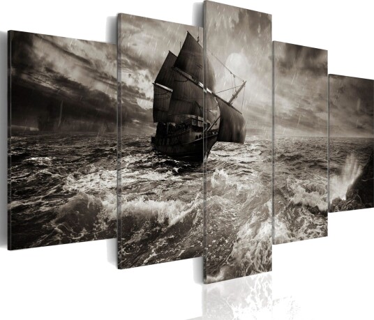 Bilde Ship In A Storm 200x100 Artgeist sp. z o. o.