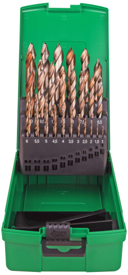 DJ TOOLS borsett DIN338 HSS-Co5 Flowstep 1-13Ã0,5mm
