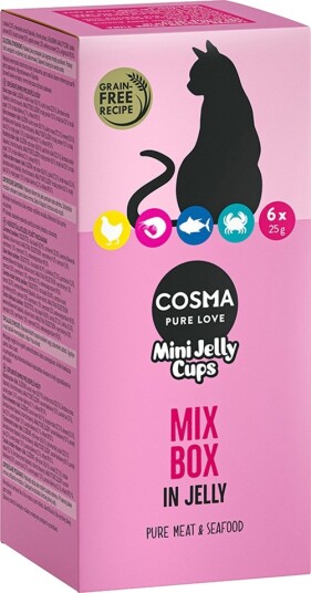Cosma Mini Jelly Cups Miks 24 X 25 G Cosma Mini Jelly Cups Miks 24 X 25 G