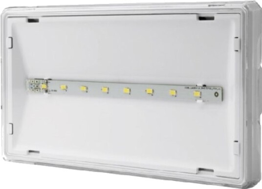 Awex Nødlys Exit S Ip65 Led 1W 1T En Funksjon Ets/1W/Ese/Pt/Wh Hvit + Pu34