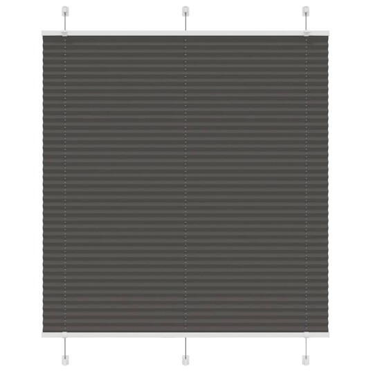 plisségardin sort 120x150 cm Stoff Bredde 119,4 Polyester