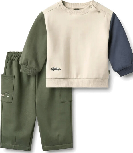 Wheat Set Sweatshirt & Trousers Elliot Em Cream 68